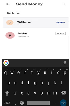 Select Mobile Number